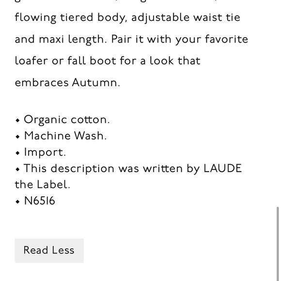 NWOT Laude The Label August Midi Dres - Picture 10 of 10